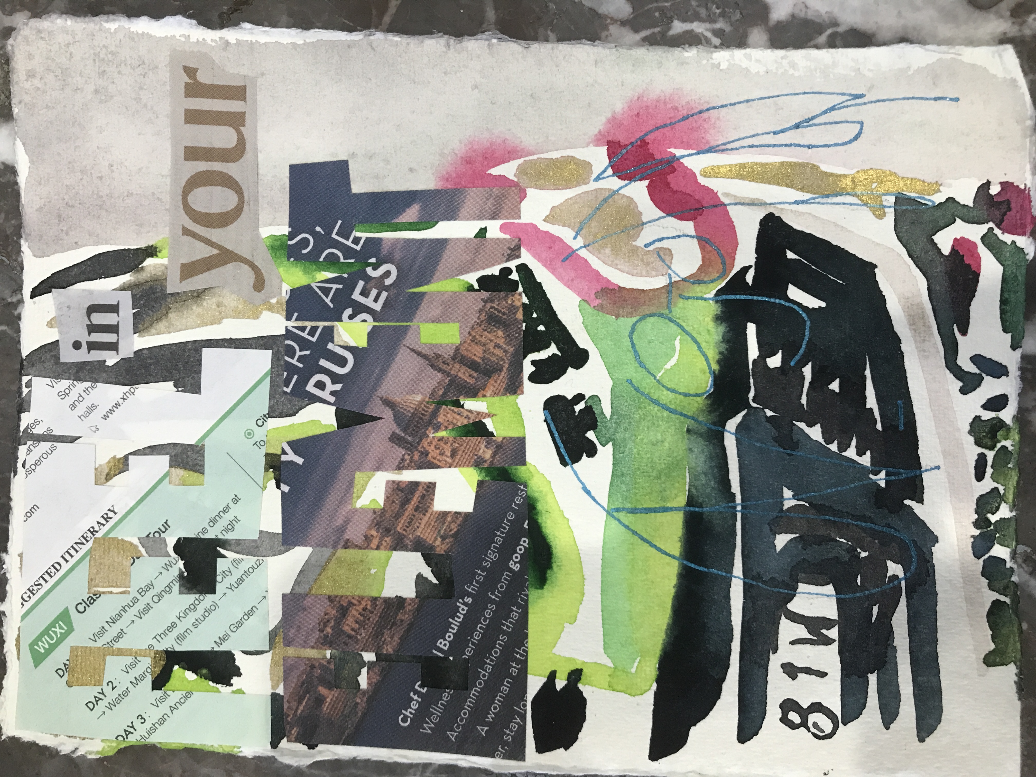 Watercolour artwork CAPitalism