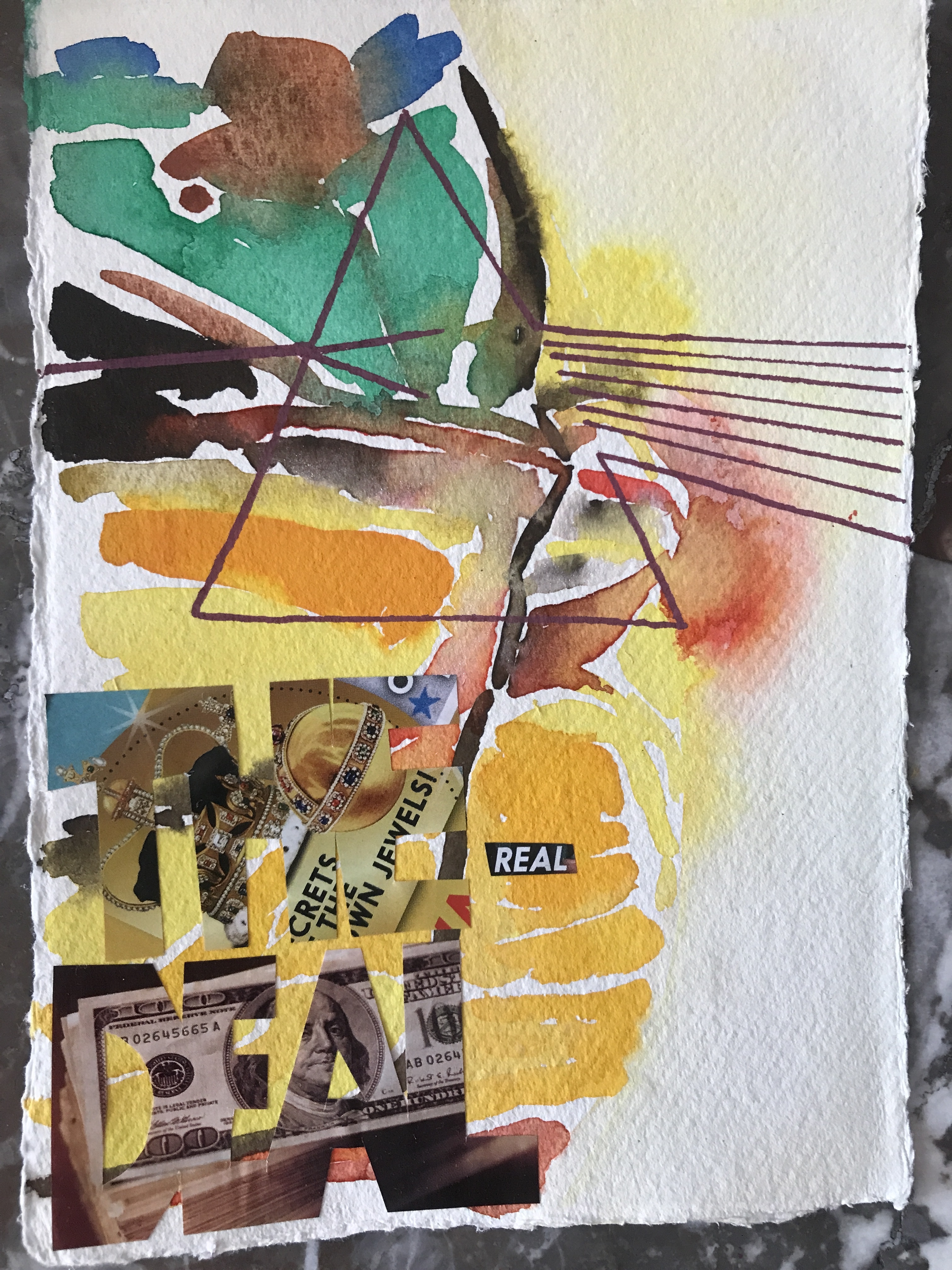 Watercolour artwork CAPitalism