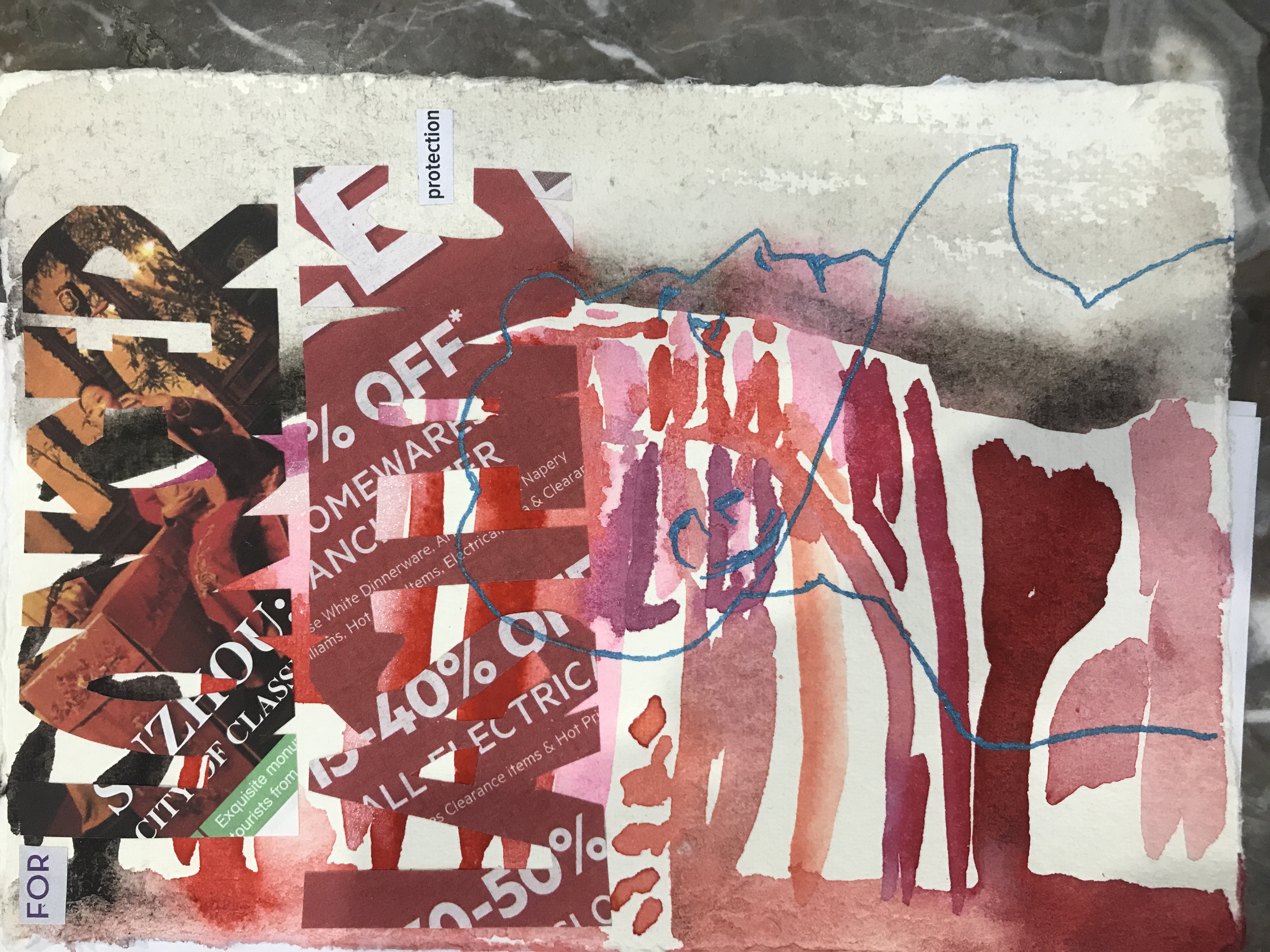 Watercolour artwork CAPitalism